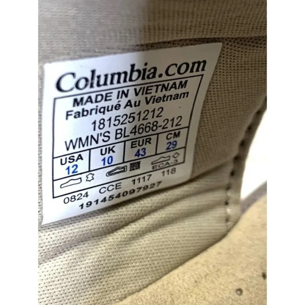 NEW Columbia Women's Santiam Suede Flip Flops Sport Sandals size 12 Tan‎ Purple